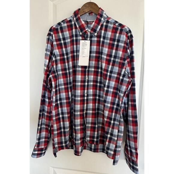 Tommy Hilfiger Other - Tommy Hilfiger Mens Shirt Extra Large Button Plaid Adaptive Easy Closure